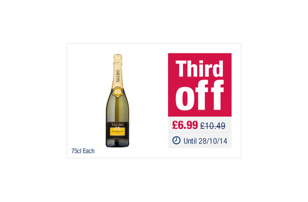 The Co-operative Valdo Prosecco Treviso Doc Extra Dry