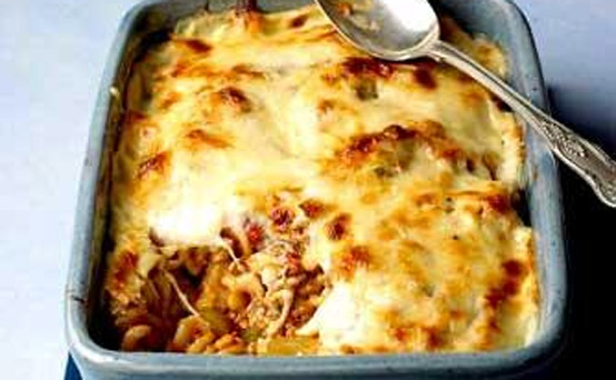 RATED Cheesy spiral pasta bake