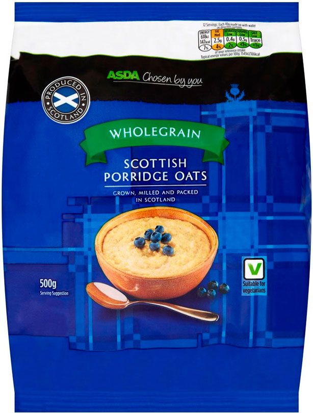 ASDA Chosen by You Wholegrain Scottish Porridge Oats