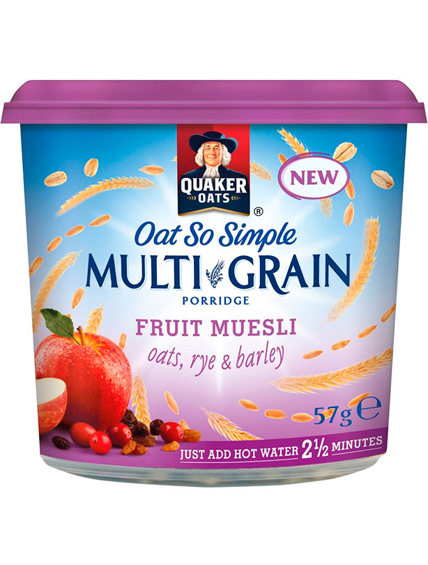 Quaker Oat So Simple Multigrain Porridge Fruit Muesli