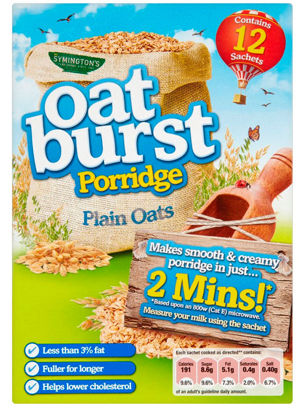 Symington's Oatburst Porridge Plain Oats
