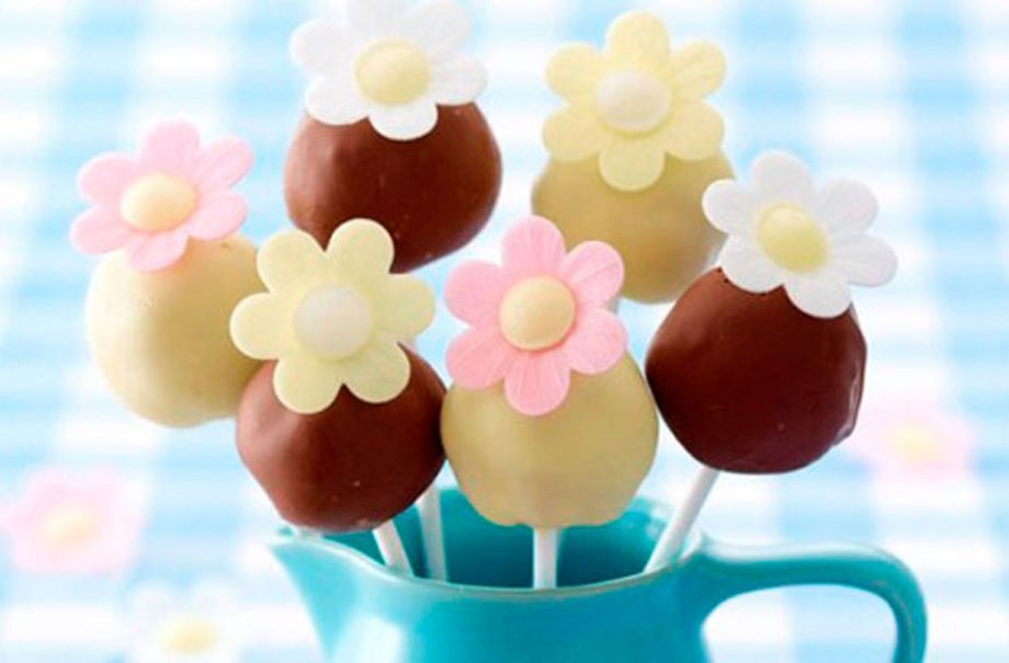 Flower cake pops