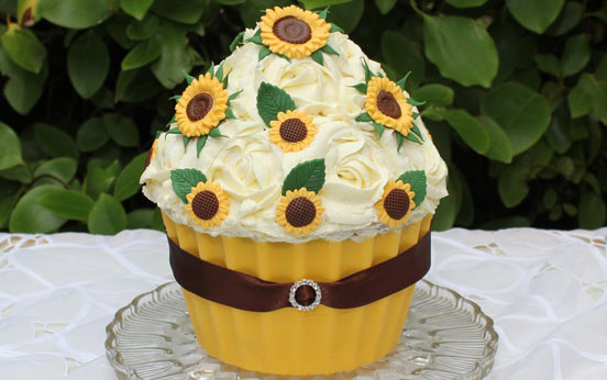 Lemon giant cupcake