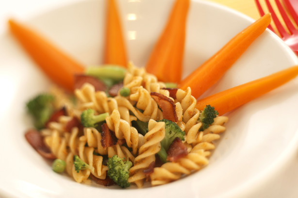 Chunky sunshine pasta