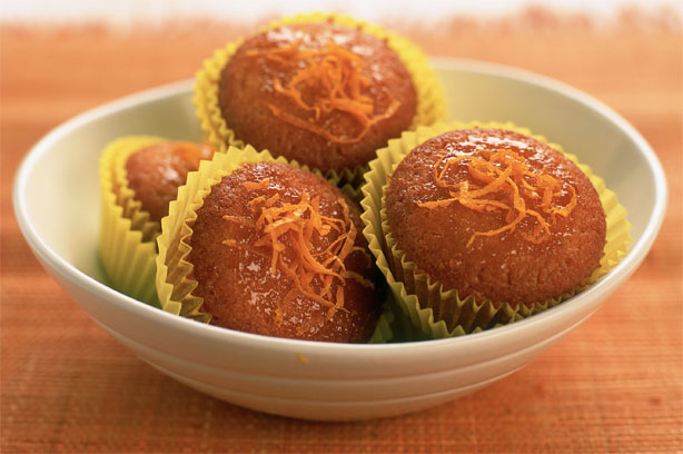 Orange fairy cakes
