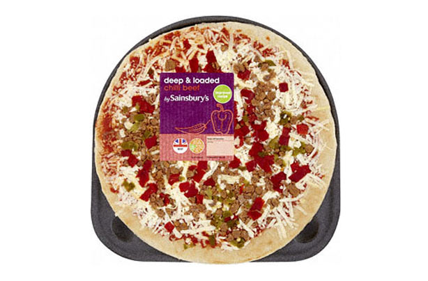 Sainsbury's beef pizza