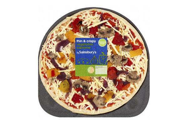 Sainsbury's vegetable pizza