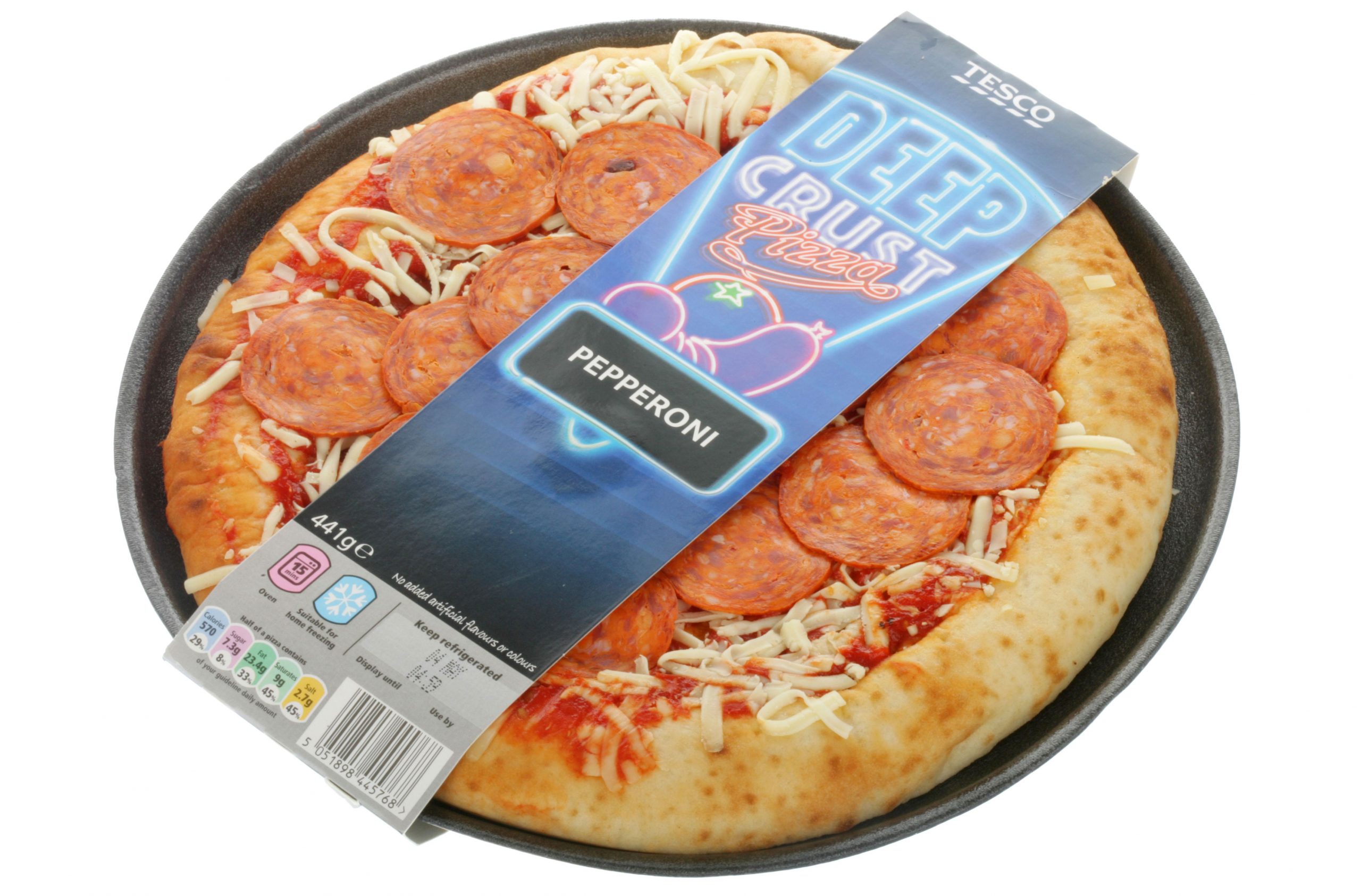 Tesco Deep Crust Pepperoni Pizza: 4/10