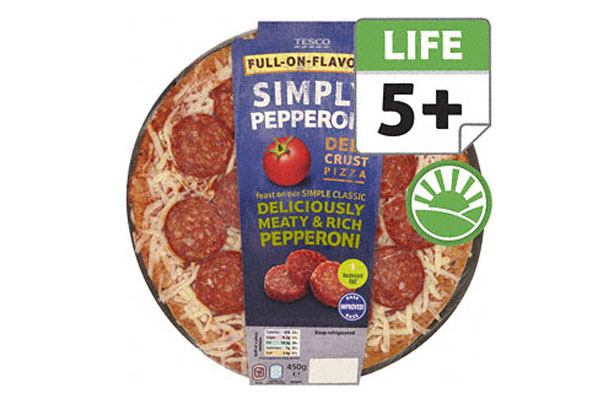Tesco pepperoni pizza