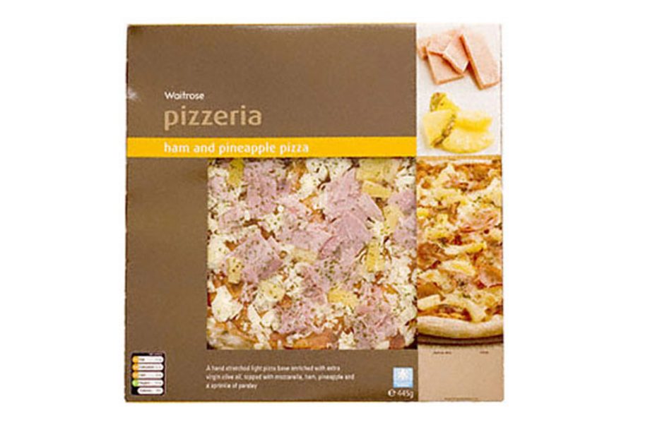 Waitrose Hand Stretched Thin And Crispy Ham And Pineapple Pizza: 6/10