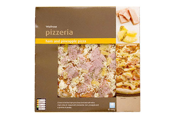 Waitrose ham and pineapple pizza