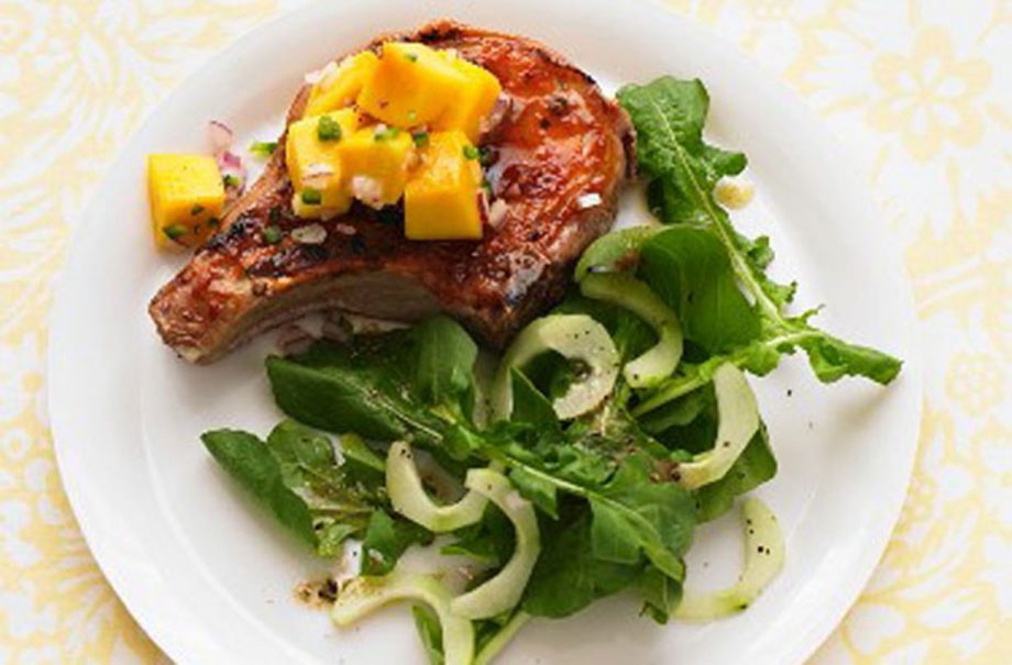Mango salsa for your pork chop