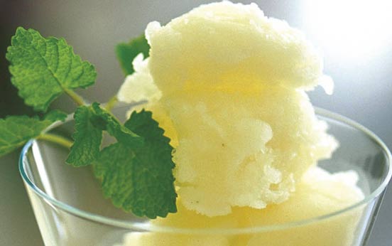 Lemon sorbet