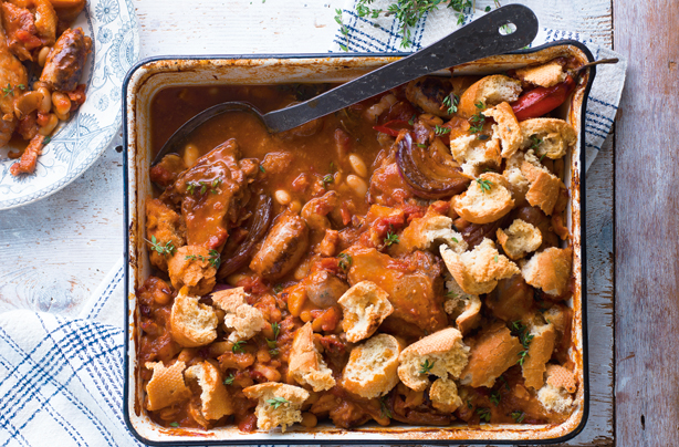 slow cooked duck cassoulet