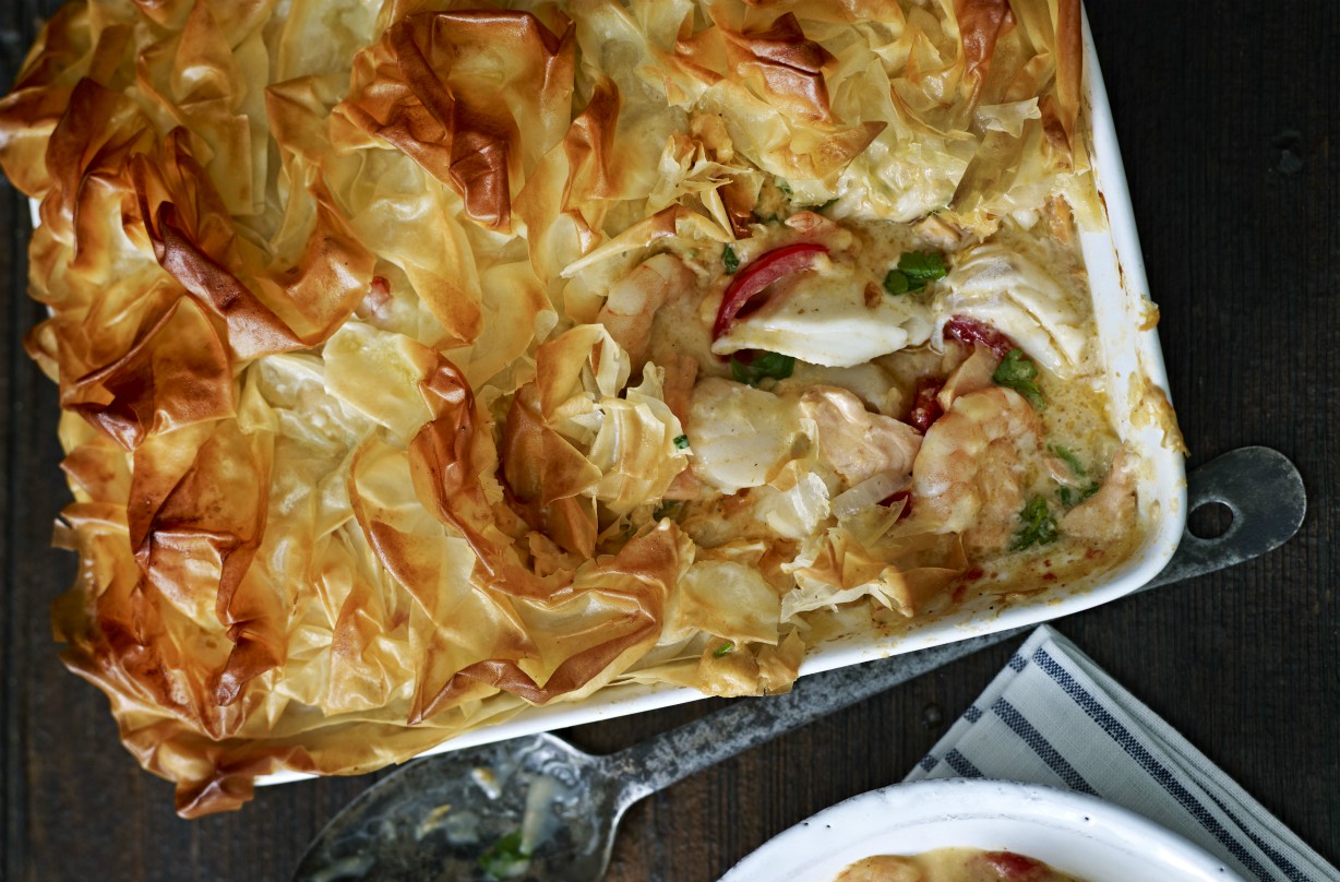 Filo pastry fish pie recipe GoodtoKnow