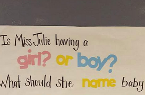 a teacher asked her class for baby name suggestions and they got