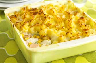 Fish and sweetcorn pie recipe