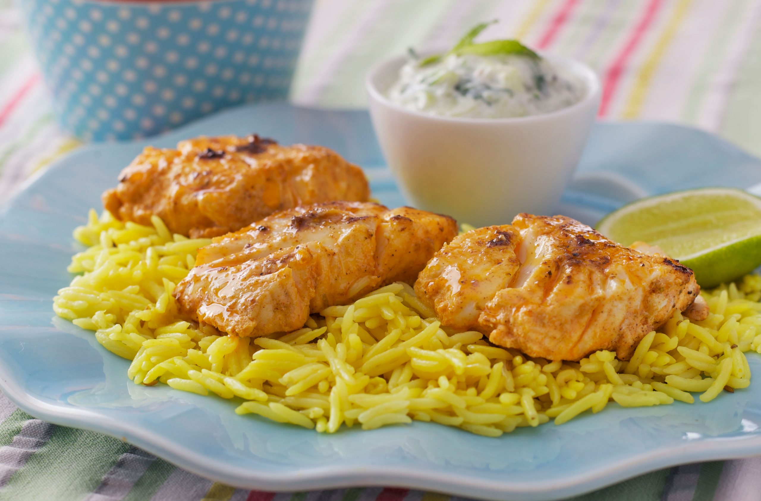 Tandoori fish bites