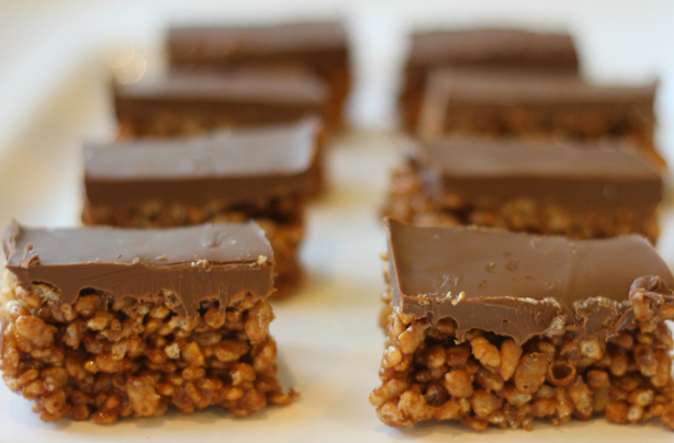 Homemade Toffee Crisp bars