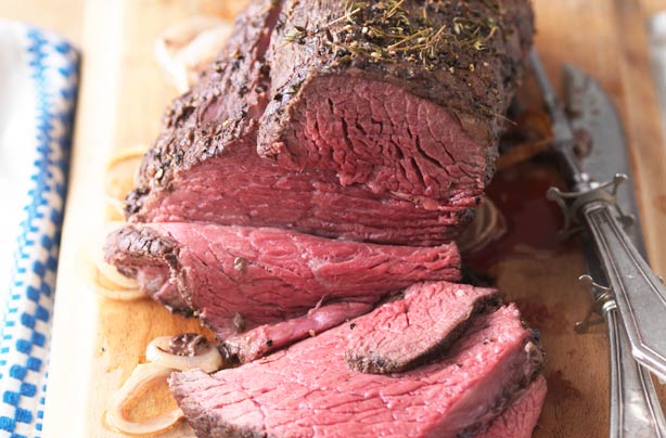 Mustard and thyme roast beef