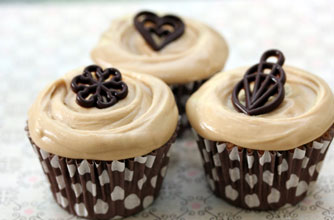 Coffee and chocolate chip cupcakes