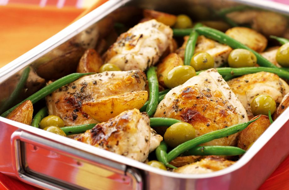Lemon chicken with potatoes