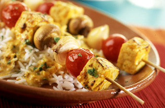 Halloumi skewers