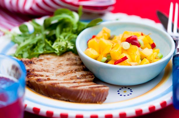 Honey and soy glazed tuna