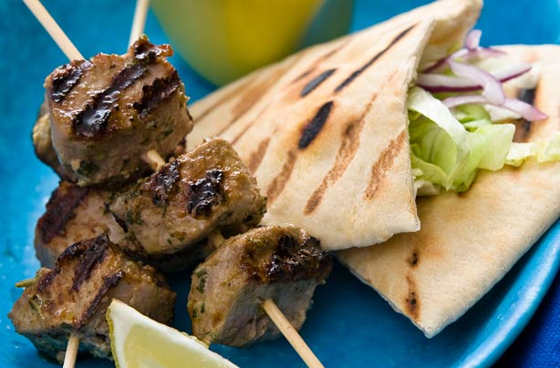Lamb kebab pittas