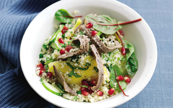 Beef Mint and Mango Tabbouleh