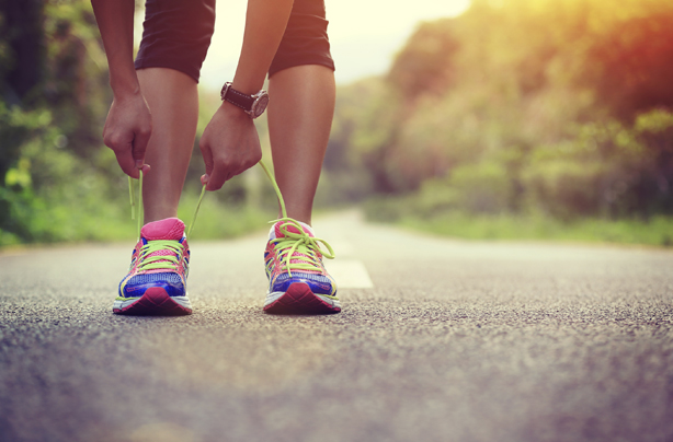 Woman running, exercise, cardio, how to get rid of cellulite