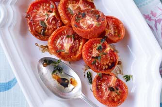 Slow-roasted balsamic tomatoes