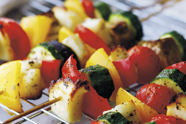 Vegetable kebabs