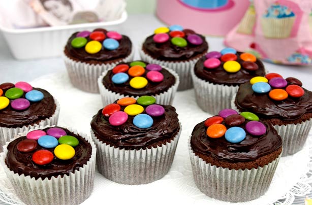 Chocolate caramel cupcakes