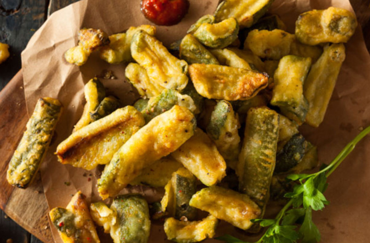 Crispy Courgette Fries Snack Recipes GoodtoKnow
