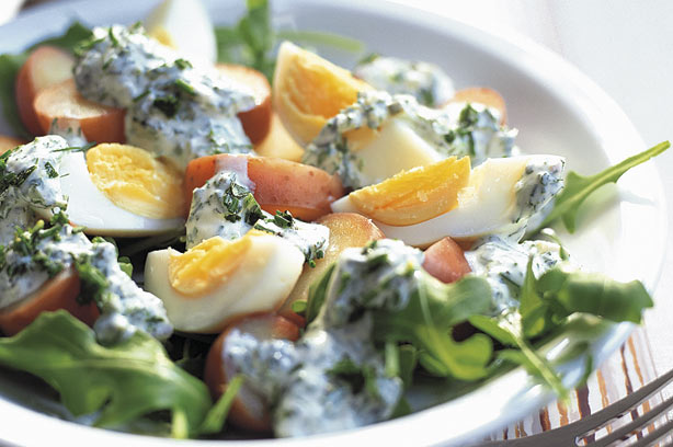 Potato and egg salad