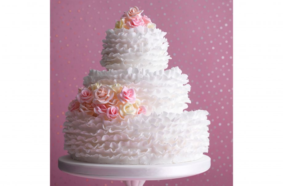 Romantic wedding cake