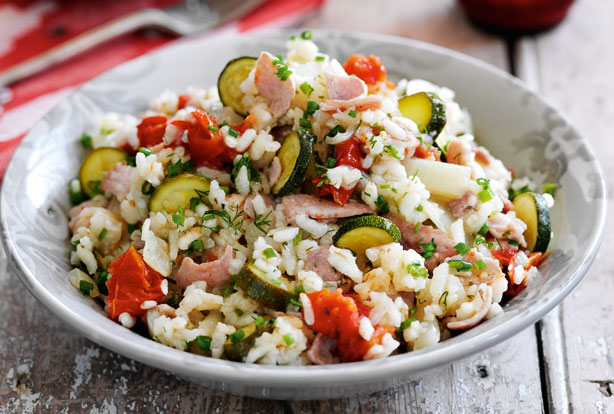 Slimming World's bacon and tomato risotto