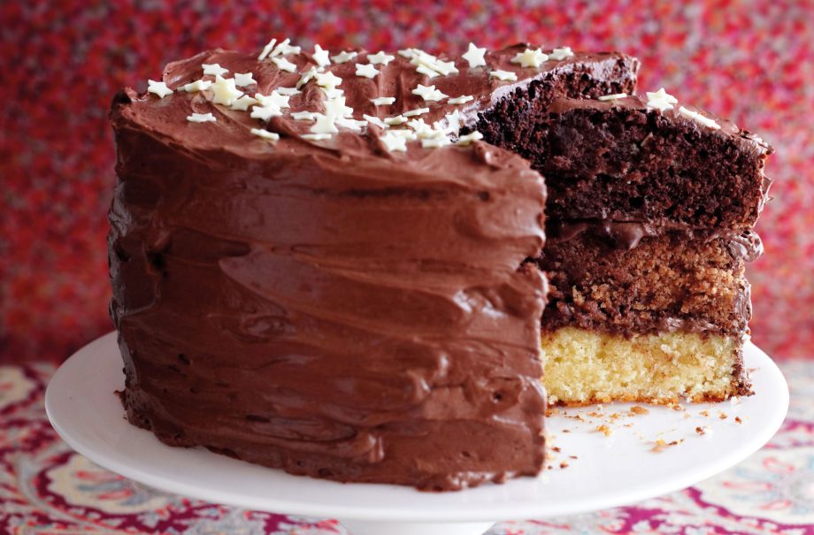Triple chocolate cake