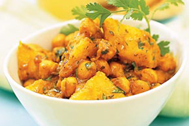 Chickpea and potato curry recipe