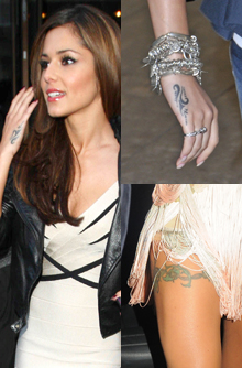 Cheryl Cole, celebrity tattoo, tattoo