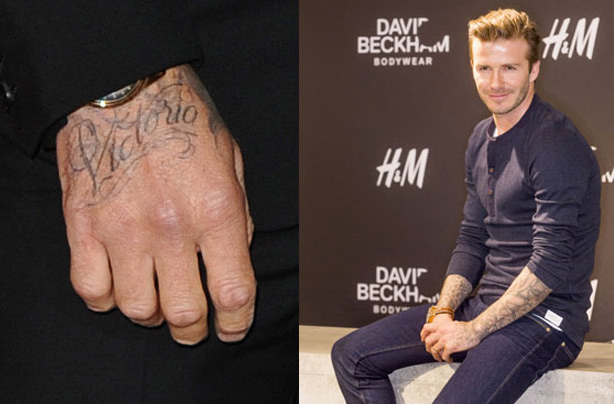 David Beckham tattoo
