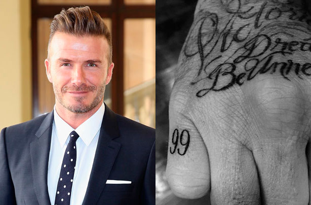David Beckham gets a new tattoo