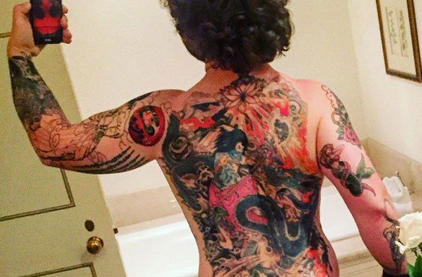 Jack Osbourne gets a tattoo