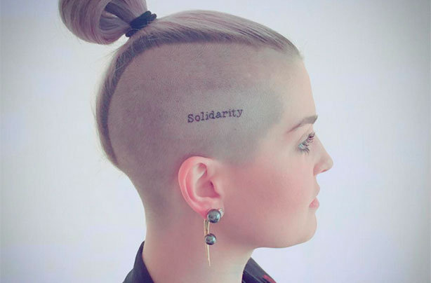 Kelly Osbourne gets 'solidarity' tattoo