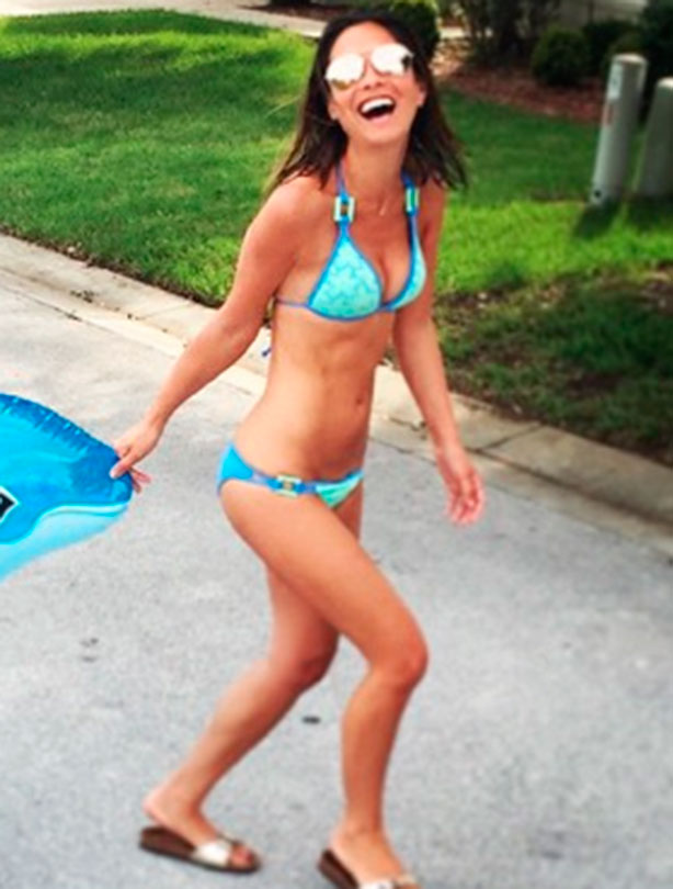 Myleene Klass flaunts her fugure