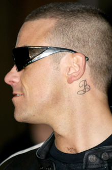 Robbie Williams, celebrity tattoo, tattoo