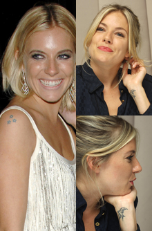 Sienna Miller, celebrity tattoo, tattoo