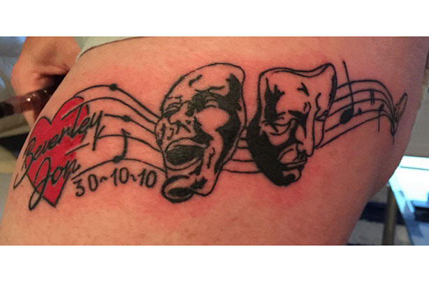 Beverley Callard tattoo