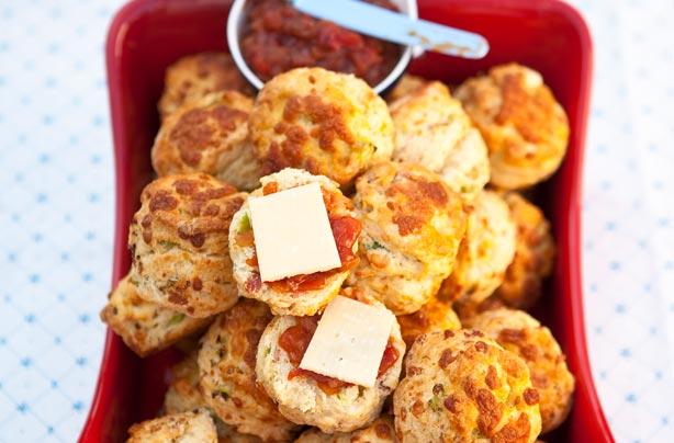 Cheese and bacon scones